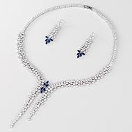 Show details for Luxury Platinum Plated 2 Piece Jewelry Set with 3~7 Day Delivery Show details for Luxury Platinum Plated 2 Piece Jewelry Set with 3~7 Day Delivery