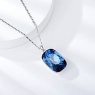 Show details for Amazing Swarovski Element Blue Pendant Necklace Show details for Amazing Swarovski Element Blue Pendant Necklace