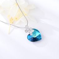 Show details for Unique Swarovski Element Blue Pendant Necklace Show details for Unique Swarovski Element Blue Pendant Necklace
