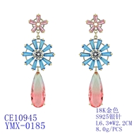 Picture of Popular Cubic Zirconia Luxury Dangle Earrings