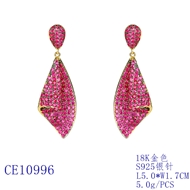 Picture of Bulk Gold Plated Big Dangle Earrings Exclusive Online