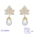 Picture of Featured White Cubic Zirconia Dangle Earrings with Full Guarantee