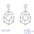 Picture of Unusual Big Cubic Zirconia Dangle Earrings