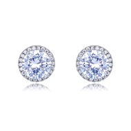 Picture of Wholesale Platinum Plated Medium Stud Earrings of Original Design