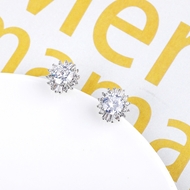 Picture of Amazing Medium Platinum Plated Stud Earrings