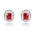 Picture of Copper or Brass Platinum Plated Stud Earrings at Super Low Price