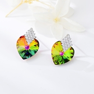 Show details for Delicate Swarovski Element Platinum Plated Stud Earrings Show details for Delicate Swarovski Element Platinum Plated Stud Earrings