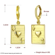 Picture of New Season Gold Plated Dubai Dangle Earrings with SGS/ISO Certification