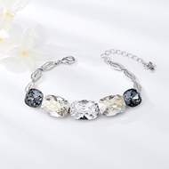 Show details for Swarovski Element Platinum Plated Fashion Bracelet Factory Supply