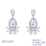 Picture of Luxury Cubic Zirconia Dangle Earrings with Fast Delivery