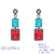 Picture of Unique Cubic Zirconia Colorful Dangle Earrings