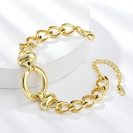 Picture of Zinc Alloy Gold Plated Fashion Bracelet at Great Low Price