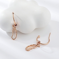 Picture of Impressive Delicate White Dangle Earrings in Flattering Style