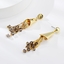 Show details for Irresistible Gold Plated Small Dangle Earrings at Super Low Price