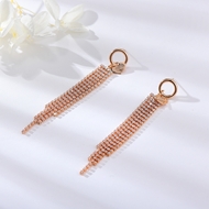 Show details for Funky Medium White Dangle Earrings Show details for Funky Medium White Dangle Earrings