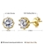 Picture of Delicate Cubic Zirconia Gold Plated Stud Earrings