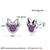 Picture of Nice Cubic Zirconia Platinum Plated Stud Earrings