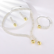 Picture of Zinc Alloy Big 3 Piece Jewelry Set with Full Guarantee