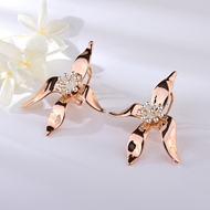 Picture of Charming Gold Plated Zinc Alloy Big Stud Earrings As a Gift