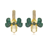 Picture of Irresistible Green Big Dangle Earrings As a Gift