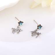 Show details for Small Platinum Plated Stud Earrings of Original Design Show details for Small Platinum Plated Stud Earrings of Original Design