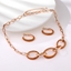 Show details for Good Medium Rose Gold Plated 2 Piece Jewelry Set