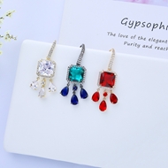 Picture of Funky Big Cubic Zirconia Dangle Earrings