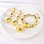 Show details for Designer Gold Plated Big 3 Piece Jewelry Set with Easy Return