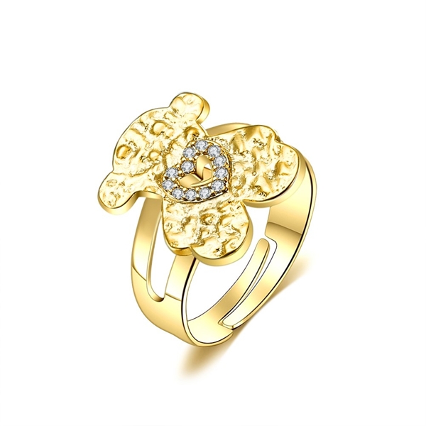 Picture of Delicate Gold Plated Adjustable Ring with Worldwide Shipping