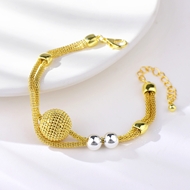 Picture of Trendy Gold Plated Copper or Brass Fashion Bracelet with No-Risk Refund