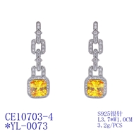 Picture of Luxury Cubic Zirconia Dangle Earrings with Fast Shipping