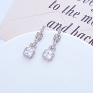 Picture of Luxury Platinum Plated Dangle Earrings with Fast Delivery