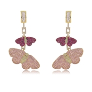 Picture of Need-Now Pink Luxury Dangle Earrings with Full Guarantee