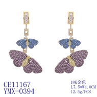 Picture of Luxury Purple Dangle Earrings with Fast Delivery