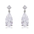 Picture of Great Cubic Zirconia Platinum Plated Dangle Earrings