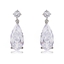 Show details for Great Cubic Zirconia Platinum Plated Dangle Earrings