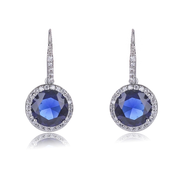 Picture of Origninal Big Platinum Plated Dangle Earrings