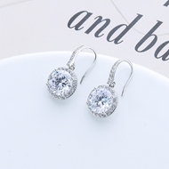 Picture of Luxury White Dangle Earrings with Beautiful Craftmanship