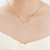 Picture of New Cubic Zirconia Gold Plated Pendant Necklace