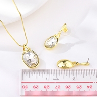 Picture of Delicate Artificial Crystal Zinc Alloy 2 Piece Jewelry Set