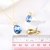 Picture of Pretty Artificial Crystal Rose Gold Plated Necklace and Earring Set