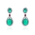 Picture of Recommended Green Platinum Plated Dangle Earrings from Top Designer