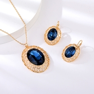 Show details for Fancy Swarovski Element 925 Sterling Silver 2 Piece Jewelry Set Show details for Fancy Swarovski Element 925 Sterling Silver 2 Piece Jewelry Set