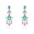 Picture of Eye-Catching Blue Cubic Zirconia Dangle Earrings with Member Discount