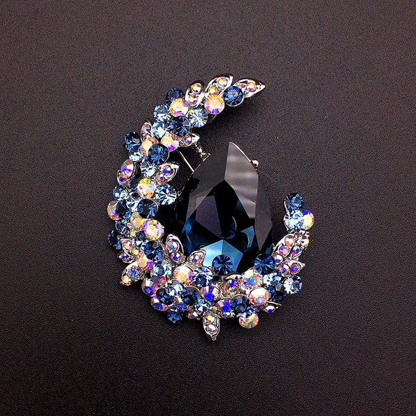 Picture of Zinc Alloy Blue Brooche in Bulk