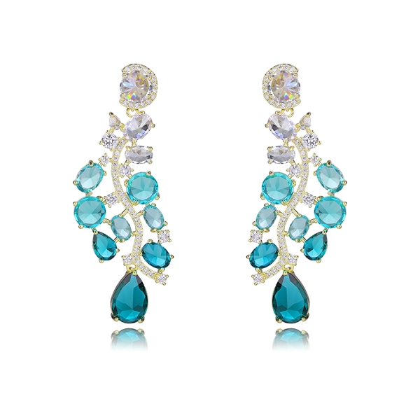 Picture of Delicate Cubic Zirconia Luxury Dangle Earrings