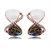 Picture of Medium Rose Gold Plated Stud Earrings of Original Design