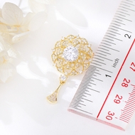 Picture of Affordable Gold Plated Cubic Zirconia Brooche from Reliable Manufacturer