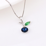 Show details for Small Blue Pendant Necklace with Fast Shipping Show details for Small Blue Pendant Necklace with Fast Shipping