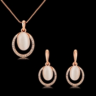 Picture of Designer Rose Gold Plated Classic 2 Piece Jewelry Set with Easy Return